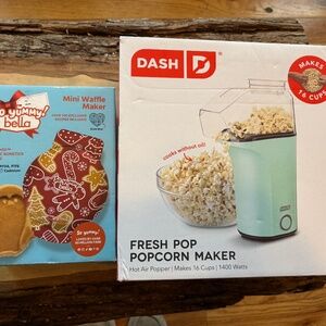 New Popcorn and waffle maker( fun food). New no tags